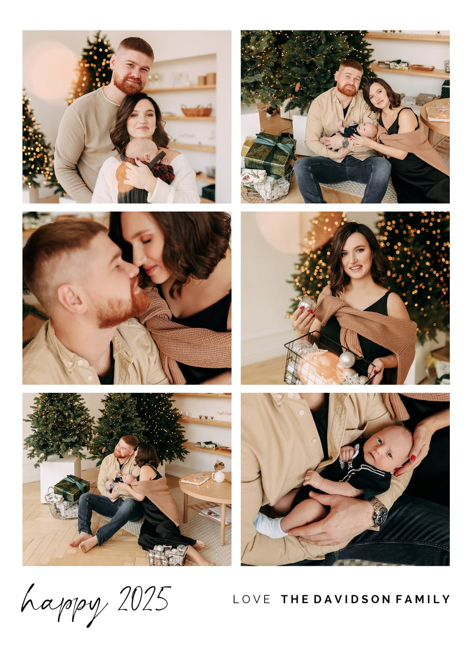 Happy Collage-Holiday Photo Greeting Cards-Nations Photo Lab-Portrait-Alice Blue-Happy New Year-Nations Photo Lab