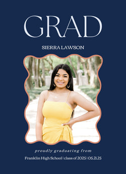 Holding Space for Grad Graduation Announcement Card