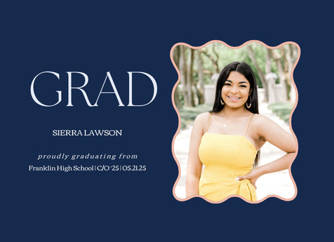 Holding Space for Grad Graduation Announcement Card