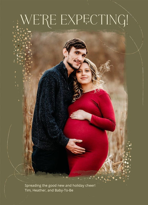Holiday Magic-Postcards-Nations Photo Lab-Portrait-Artichoke-Expecting Baby-Nations Photo Lab