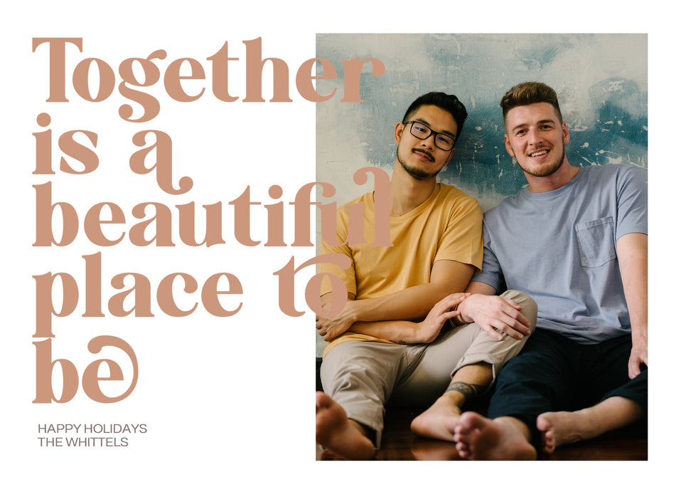 Holidays Together-Postcards-Nations Photo Lab-Landscape-Light Taupe-Nations Photo Lab