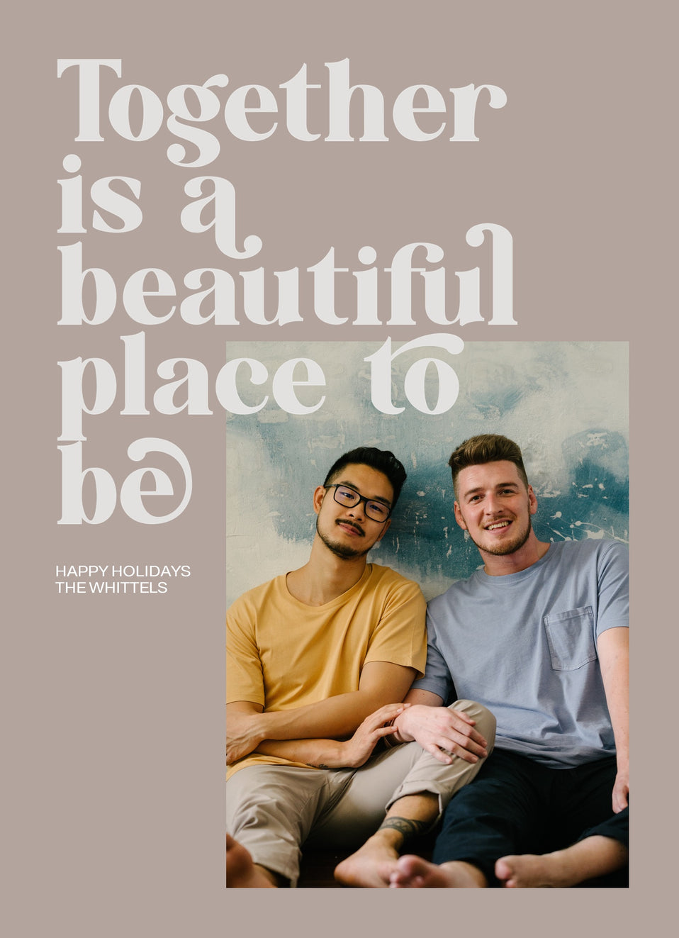 Holidays Together-Postcards-Nations Photo Lab-Portrait-Driftwood-Nations Photo Lab