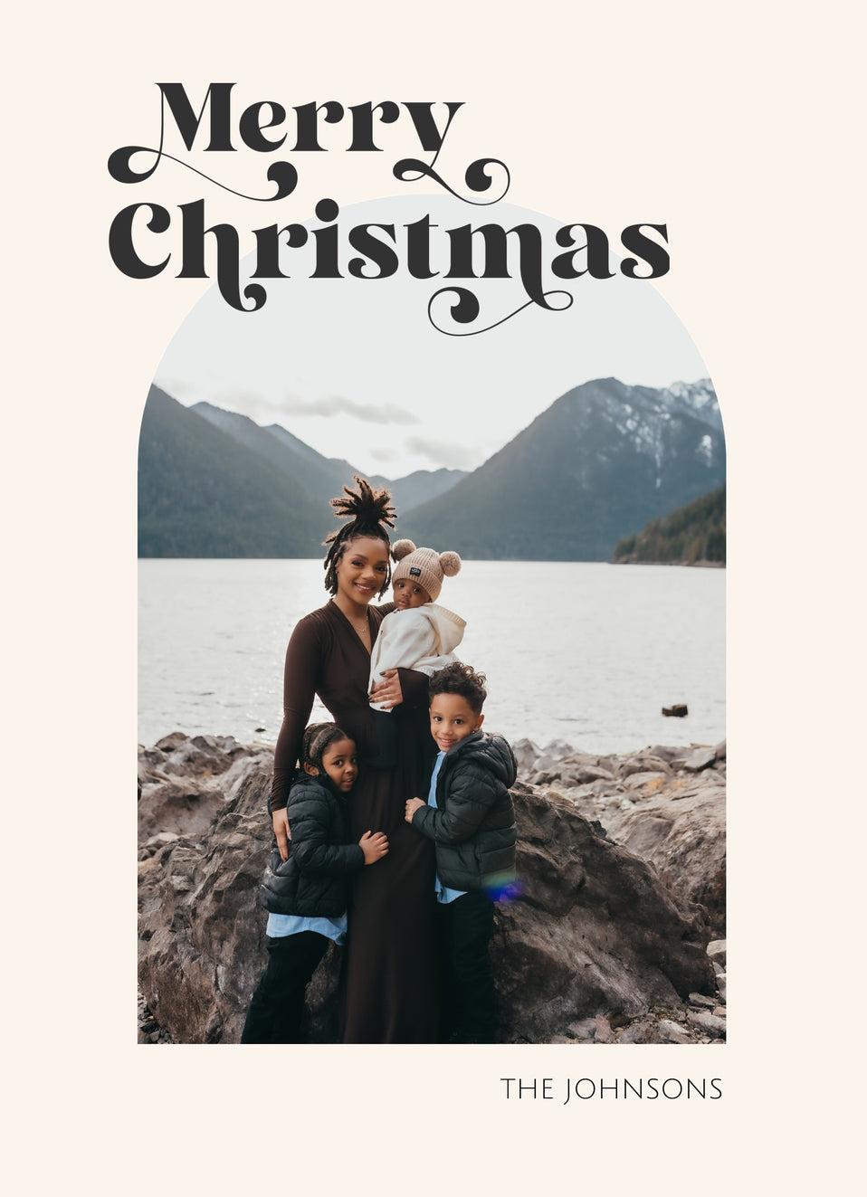 Joyful Arch-Holiday Photo Greeting Cards-Nations Photo Lab-Portrait-Celtic-Merry Christmas-Nations Photo Lab