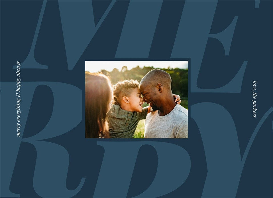 Merry Jumble-Postcards-Nations Photo Lab-Landscape-Nordic-Merry Christmas-Nations Photo Lab