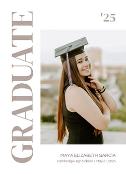 New Horizons Graduation Announcement Card