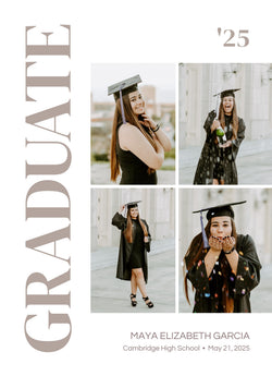 New Horizons Collage Graduation Announcement Card