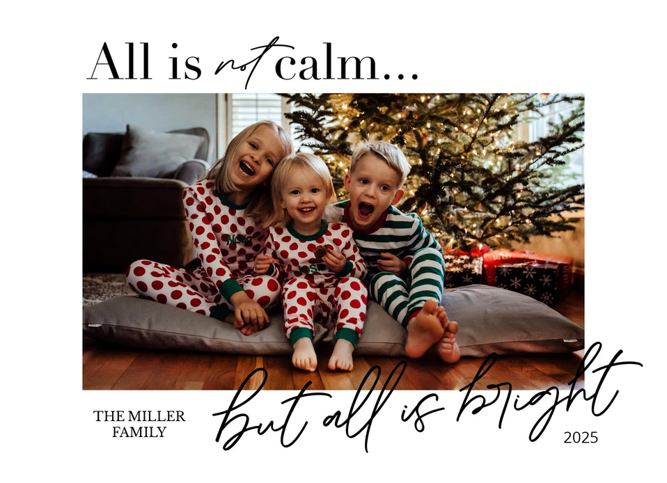 Not So Silent Night-Holiday Photo Greeting Cards-Nations Photo Lab-Landscape-Alice Blue-Merry Christmas-Nations Photo Lab