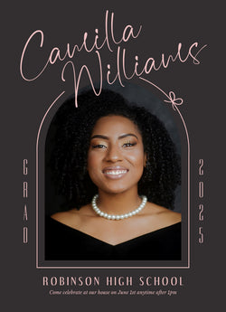 Onward & Upward Graduation Announcement Card