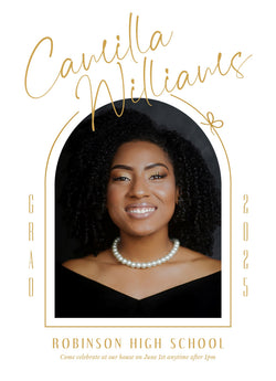 Onward & Upward Graduation Announcement Card