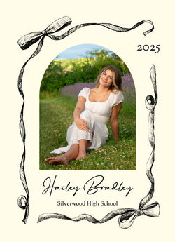 Put A Bow On It Graduation Announcement Card