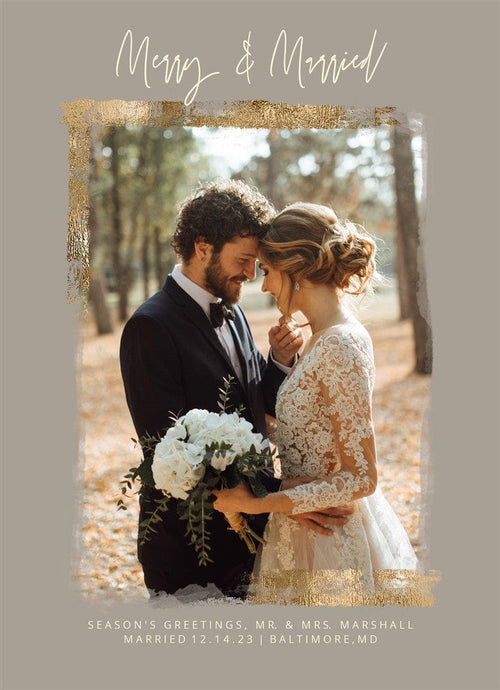 Rustic Gold-Postcards-Nations Photo Lab-Portrait-Grullo-Just Married-Nations Photo Lab