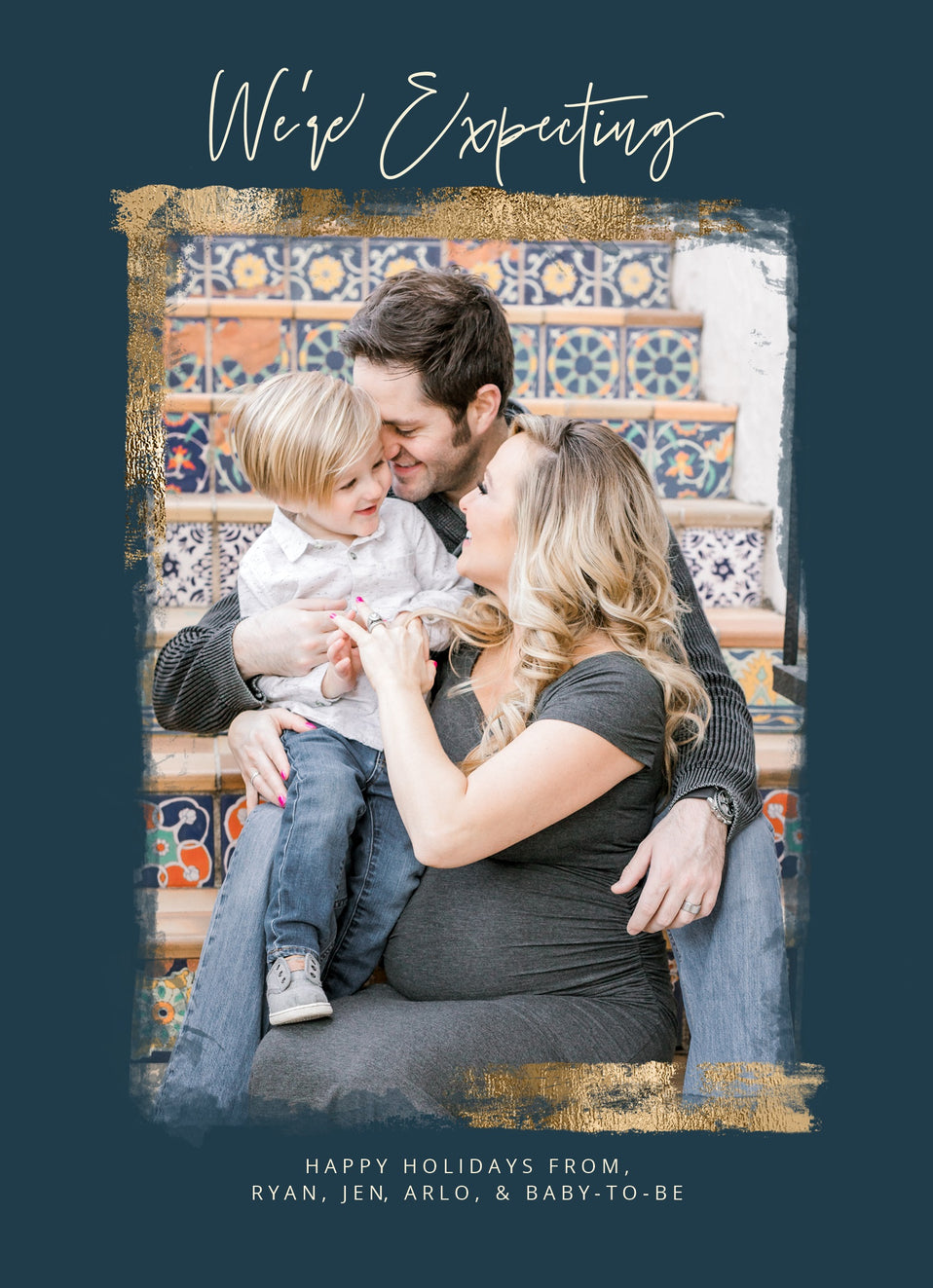 Rustic Gold-Postcards-Nations Photo Lab-Portrait-Tangaroa-Expecting Baby-Nations Photo Lab