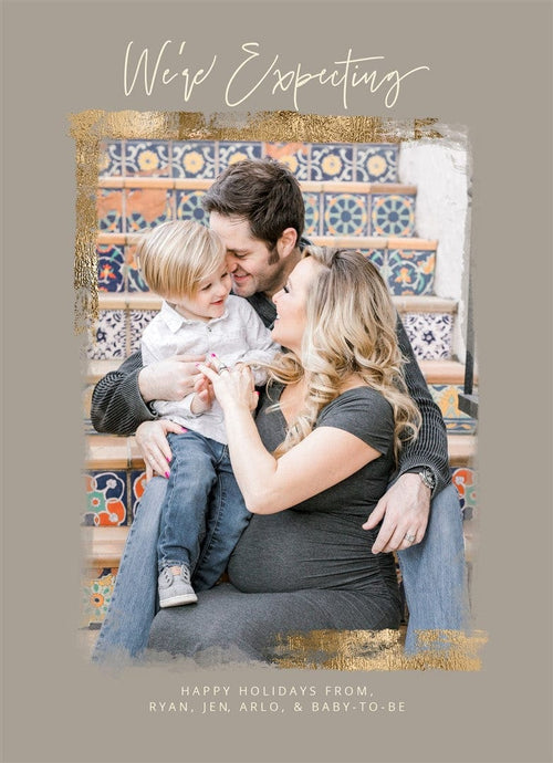 Rustic Gold-Postcards-Nations Photo Lab-Portrait-Grullo-Expecting Baby-Nations Photo Lab