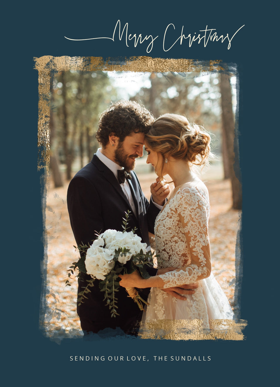 Rustic Gold-Postcards-Nations Photo Lab-Portrait-Tangaroa-Merry Christmas-Nations Photo Lab