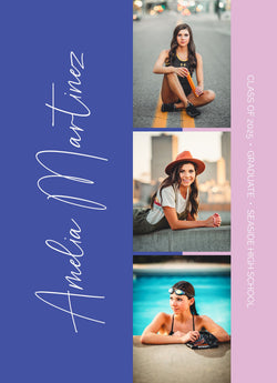 Senior Sendoff Graduation Announcement Card