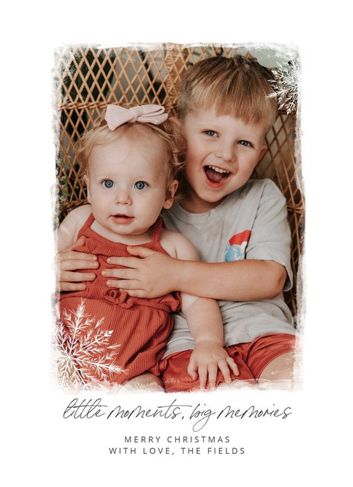 Simple Snowflakes-Postcards-Nations Photo Lab-Portrait-White-Merry Christmas-Nations Photo Lab