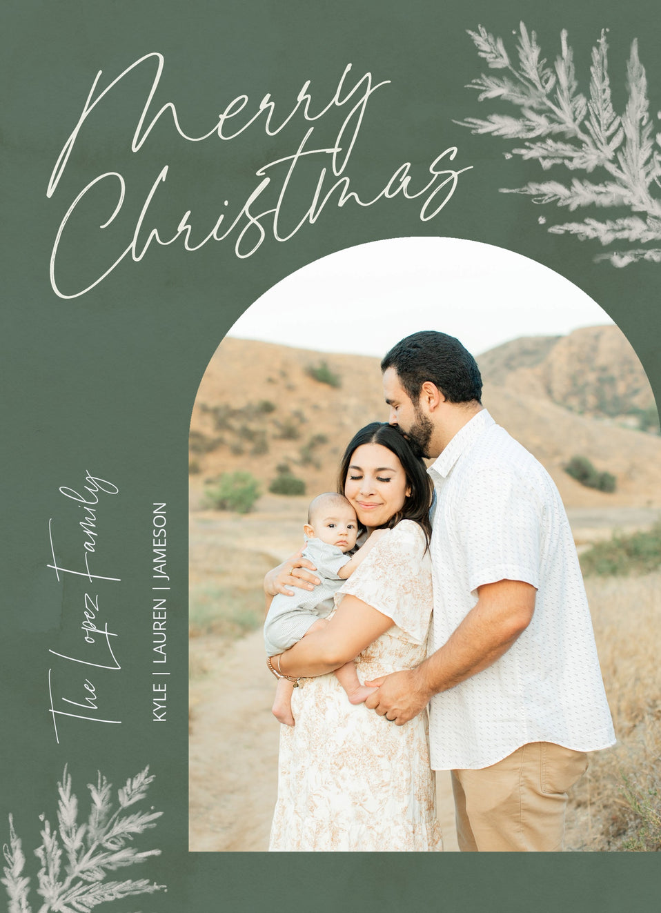Sketchy Evergreen-Holiday Photo Greeting Cards-Nations Photo Lab-Portrait-Axolotl-Merry Christmas-Nations Photo Lab