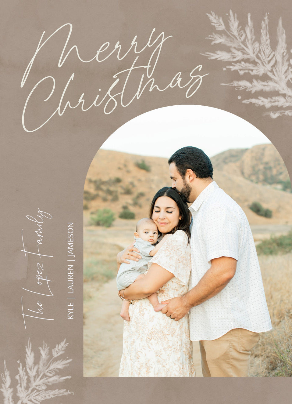 Sketchy Evergreen-Holiday Photo Greeting Cards-Nations Photo Lab-Portrait-Grullo-Merry Christmas-Nations Photo Lab