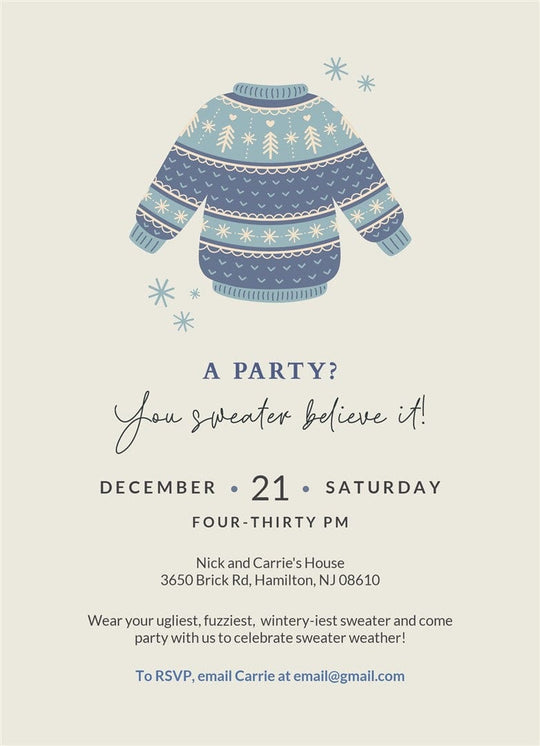 Sweater Soiree