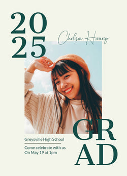 The Next Chapter Graduation Announcement Card