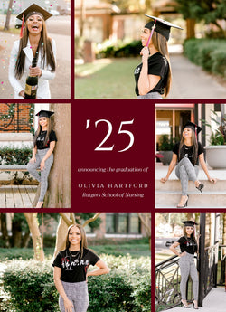 The Road Remembered Graduation Announcement Card