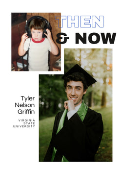 Then And Now Graduation Announcement Card