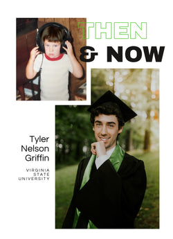 Then And Now Graduation Announcement Card