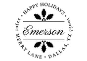 Self Inking Stamps - Mistletoe Holiday Address-Self Inking Stamps-Nations Photo Lab-Nations Photo Lab