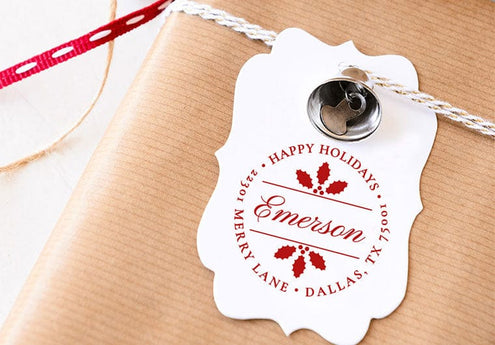 Self Inking Stamps - Mistletoe Holiday Address-Self Inking Stamps-Nations Photo Lab-Nations Photo Lab