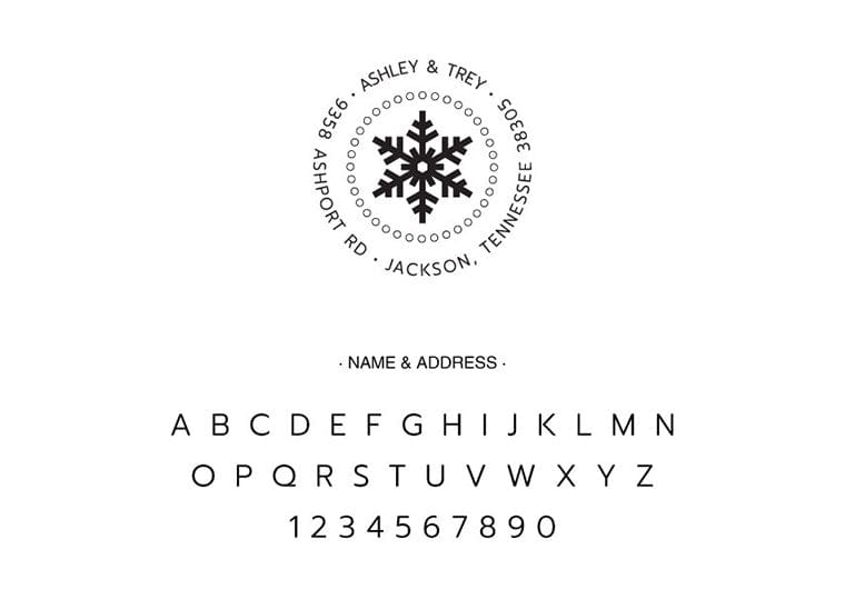 Self Inking Stamps - Snowflake Holiday-Self Inking Stamps-Nations Photo Lab-Nations Photo Lab