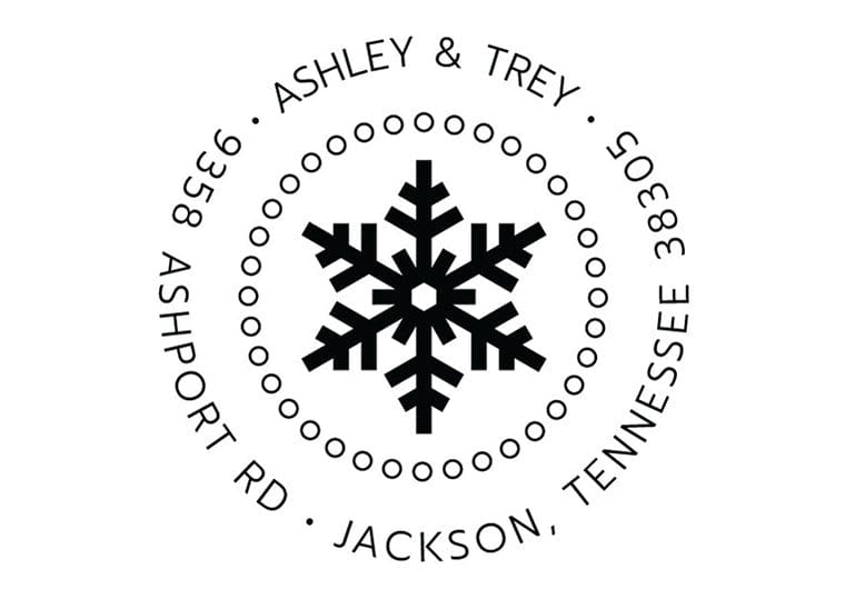 Self Inking Stamps - Snowflake Holiday-Self Inking Stamps-Nations Photo Lab-Nations Photo Lab