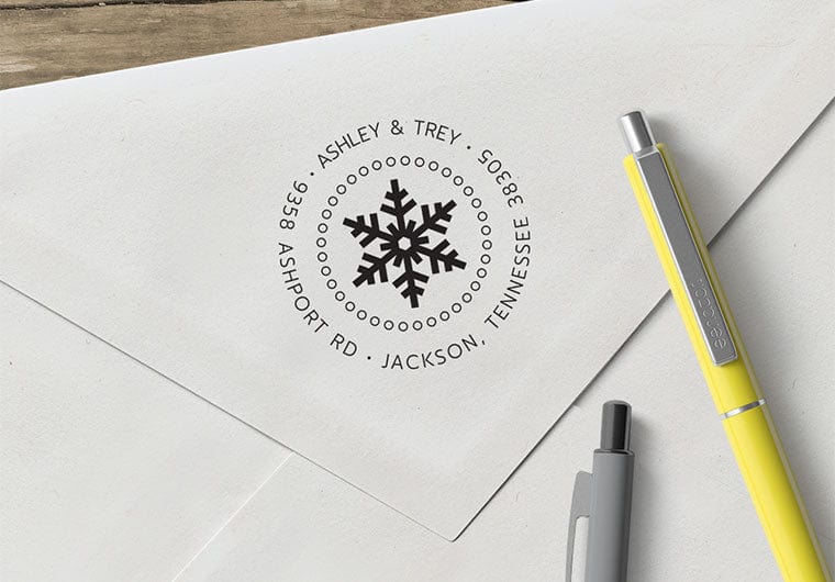 Self Inking Stamps - Snowflake Holiday-Self Inking Stamps-Nations Photo Lab-Nations Photo Lab