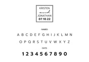 Self Inking Stamps - Modern Wedding Date-Self Inking Stamps-Nations Photo Lab-Nations Photo Lab