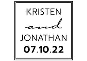 Self Inking Stamps - Modern Wedding Date-Self Inking Stamps-Nations Photo Lab-Nations Photo Lab