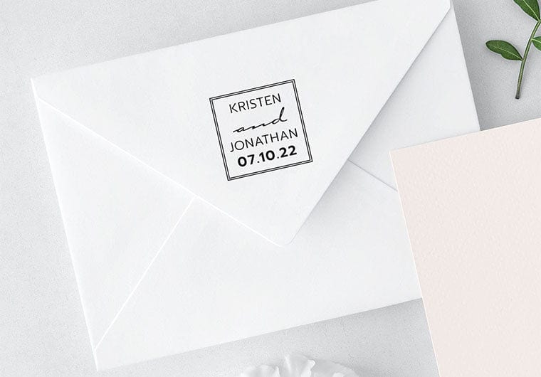 Self Inking Stamps - Modern Wedding Date-Self Inking Stamps-Nations Photo Lab-Nations Photo Lab