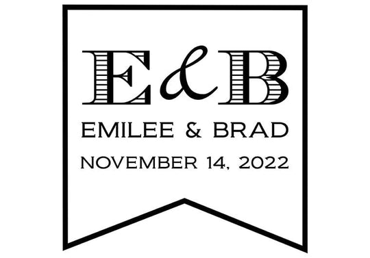 Initials Wedding Date