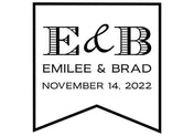 Self Inking Stamps - Initials Wedding Date-Self Inking Stamps-Nations Photo Lab-Nations Photo Lab