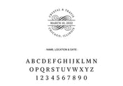 Self Inking Stamps - Flourish Wedding Date-Self Inking Stamps-Nations Photo Lab-Nations Photo Lab