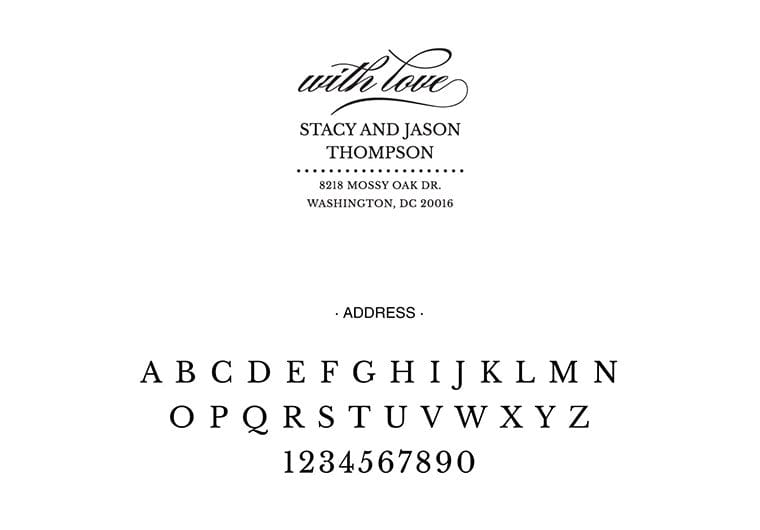 Self Inking Stamps - With Love Address-Self Inking Stamps-Nations Photo Lab-Nations Photo Lab