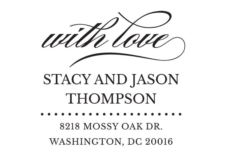 Self Inking Stamps - With Love Address-Self Inking Stamps-Nations Photo Lab-Nations Photo Lab