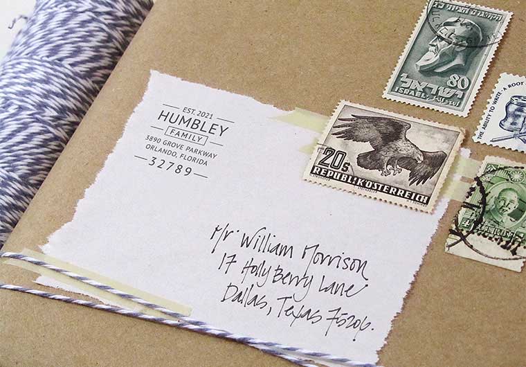 Self Inking Stamps - Family Established Address-Self Inking Stamps-Nations Photo Lab-Nations Photo Lab