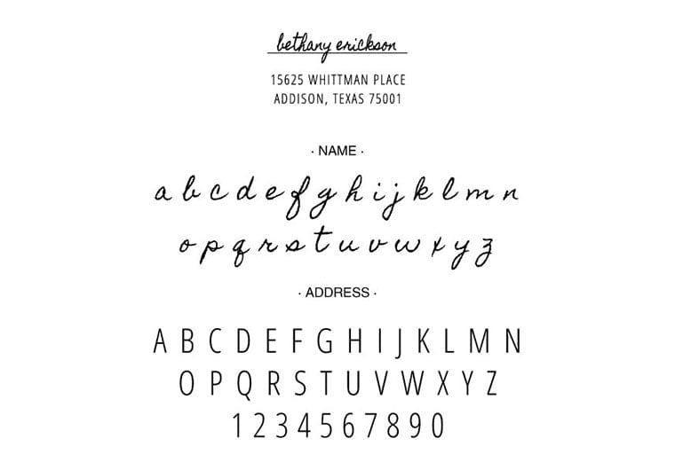 Self Inking Stamps - Whimsical Name Address-Self Inking Stamps-Nations Photo Lab-Nations Photo Lab