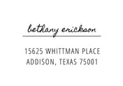 Self Inking Stamps - Whimsical Name Address-Self Inking Stamps-Nations Photo Lab-Nations Photo Lab