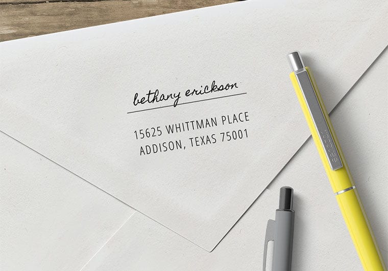 Self Inking Stamps - Whimsical Name Address