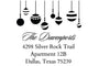 Self Inking Stamps - Ornaments Holiday Address-Self Inking Stamps-Nations Photo Lab-Nations Photo Lab