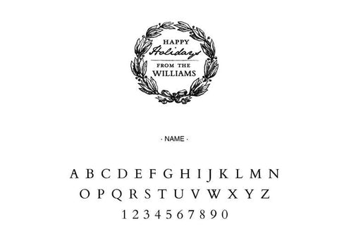 Self Inking Stamps - Holiday Wreath Address-Self Inking Stamps-Nations Photo Lab-Nations Photo Lab