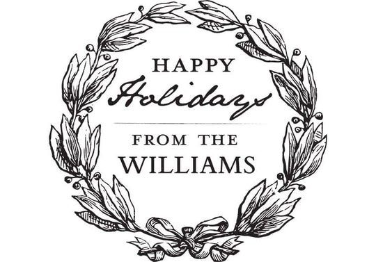 Holiday Wreath Address