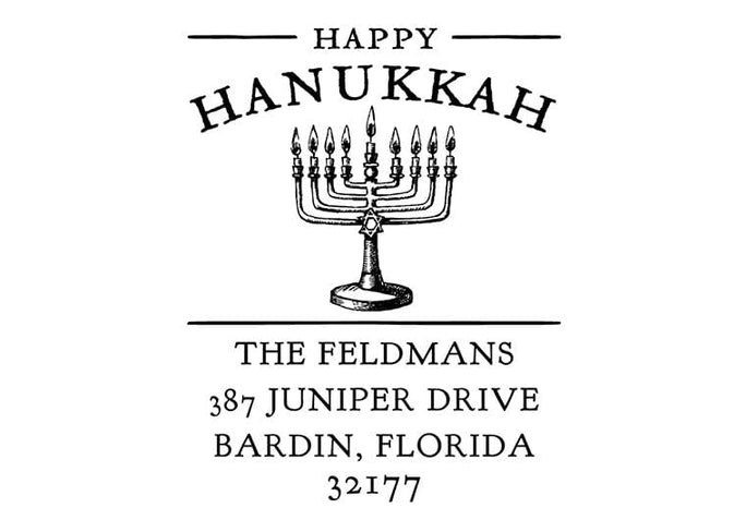 Jewish Hanukkah Menorah Dreidel Torah Star Of David Rubber Stamp Set For Scrapbooking Crafting Stamping - Medium 1 Inch