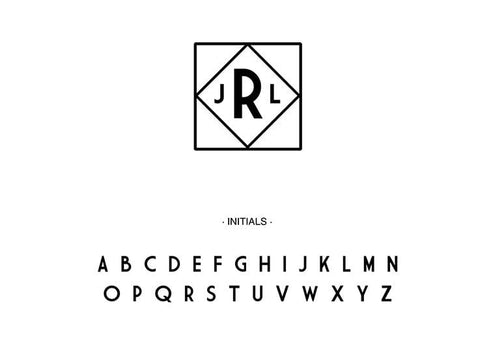 Self Inking Stamps - Bold Diamond Monogram-Self Inking Stamps-Nations Photo Lab-Nations Photo Lab