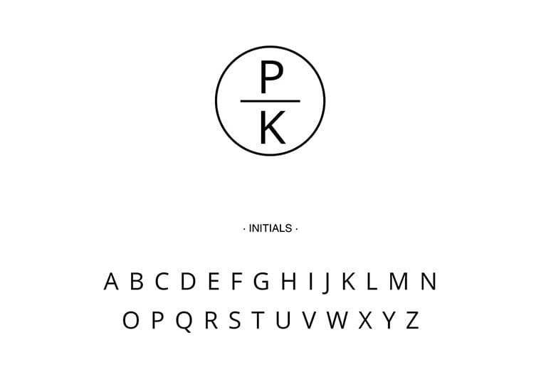 Self Inking Stamps - Dual Initials Monogram-Self Inking Stamps-Nations Photo Lab-Nations Photo Lab